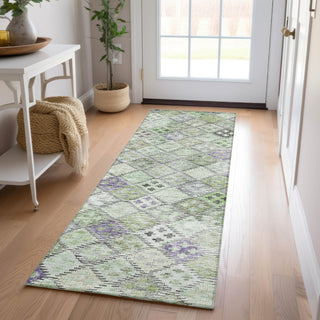 Dalyn Solace SL6 Green Machine Washable Area Rug Runner Lifestyle Image Feature