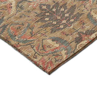 Dalyn Solace SL7 Tan Machine Washable Area Rug Corner Image