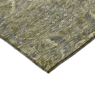 Dalyn Solace SL7 Taupe Machine Washable Area Rug Corner Image