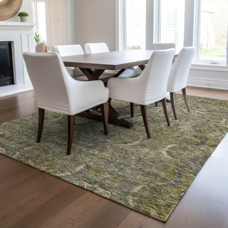 Dalyn Solace SL7 Taupe Machine Washable Area Rug Lifestyle Image Feature