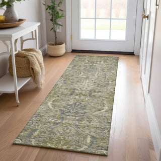 Dalyn Solace SL7 Taupe Machine Washable Area Rug Runner Lifestyle Image Feature