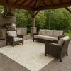 Dalyn Solace SL8 Ivory Machine Washable Area Rug Outdoor Lifestyle Image Feature