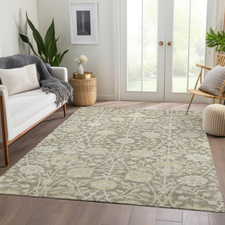 Dalyn Solace SL8 Mocha Machine Washable Area Rug Lifestyle Image Feature