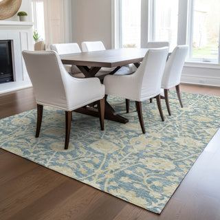 Dalyn Solace SL8 Sky Machine Washable Area Rug Lifestyle Image Feature