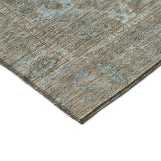 Dalyn Solace SL9 Brown Machine Washable Area Rug Corner Image