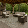 Dalyn Solace SL9 Brown Machine Washable Area Rug Outdoor Lifestyle Image Feature