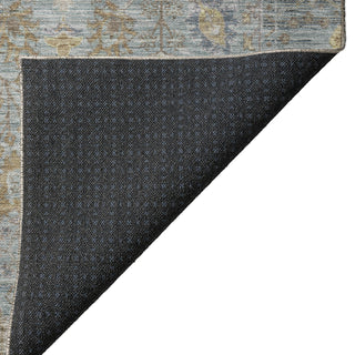 Dalyn Solace SL9 Teal Machine Washable Area Rug Backing Image