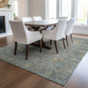 Dalyn Solace SL9 Teal Machine Washable Area Rug Lifestyle Image Feature