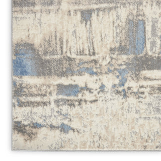 Nourison Solace SLA07 Ivory/Grey/Blue Area Rug Texture Image