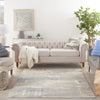 Nourison Solace SLA08 Ivory/Grey/Blue Area Rug Room Image Feature