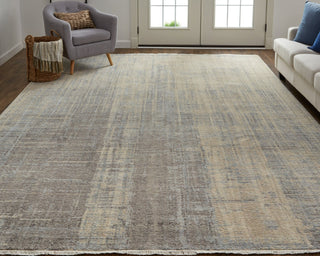 Havila Fine Rugs Locarno S1017 Blue/Ivory Area Rug Lifestyle Image Feature