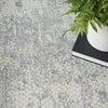 Nourison Splendid SLD01 Light Grey Area Rug Corner Image