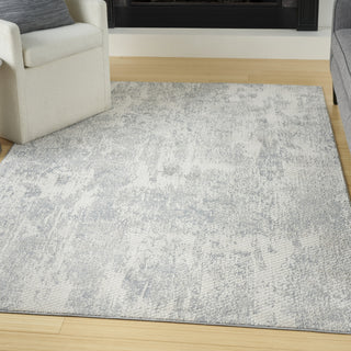 Nourison Splendid SLD01 Light Grey Area Rug Corner Image