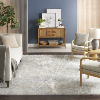 Nourison Splendid SLD02 Beige Blue Area Rug Room Image Feature