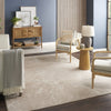 Nourison Splendid SLD02 Mocha Ivory Area Rug Corner Image