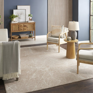 Nourison Splendid SLD02 Mocha Ivory Area Rug Corner Image