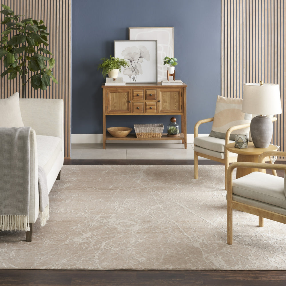 Nourison Splendid SLD02 Mocha Ivory Area Rug Room Image Feature