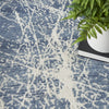 Nourison Splendid SLD02 Navy Ivory Area Rug Corner Image