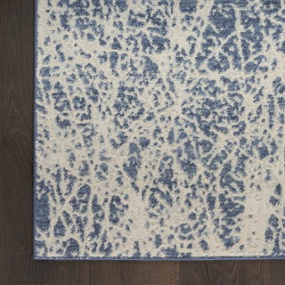 Nourison Splendid SLD02 Navy Ivory Area Rug Detail Image