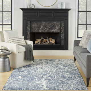 Nourison Splendid SLD02 Navy Ivory Area Rug Room Image Feature
