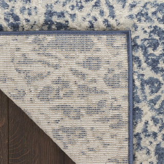 Nourison Splendid SLD02 Navy Ivory Area Rug Corner Image