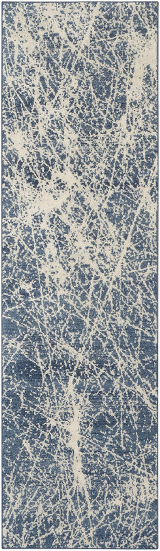 Nourison Splendid SLD02 Navy Ivory Area Rug Main Image