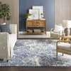Nourison Splendid SLD02 Navy Ivory Area Rug Room Image Feature