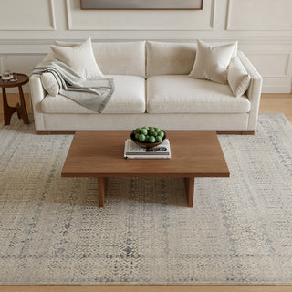 Nourison Sultana SLL04 Ivory Blue Area Rug Room Image Feature