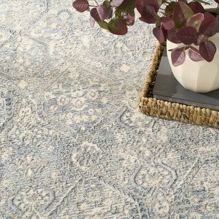 Nourison Sultana SLL05 Blue Area Rug Corner Image