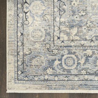 Nourison Sultana SLL06 Ivory Blue Area Rug Detail Image