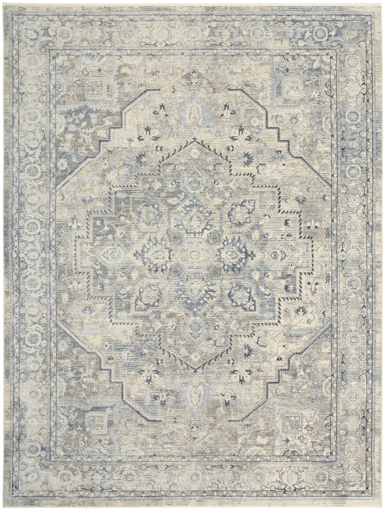 Nourison Sultana SLL06 Ivory Blue Area Rug main image