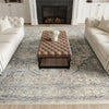 Nourison Sultana SLL06 Ivory Blue Area Rug Room Image Feature