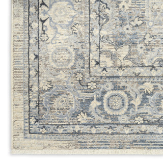 Nourison Sultana SLL06 Ivory Blue Area Rug Texture Image