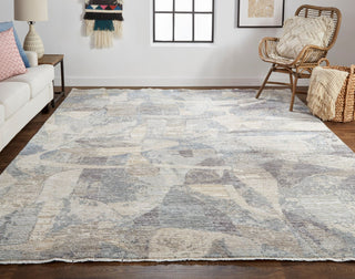 Havila Fine Rugs Sabine H1865 Blue/Gray Area Rug Lifestyle Image Feature