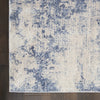 Nourison Silky Textures SLY01 Ivory/Blue Area Rug Texture Image