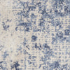 Nourison Silky Textures SLY01 Ivory/Blue Area Rug Texture Image