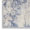Nourison Silky Textures SLY01 Ivory/Blue Area Rug Texture Image