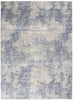 Nourison Silky Textures SLY01 Ivory/Blue Area Rug Main Image