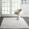 Nourison Silky Textures SLY01 Ivory/Grey Area Rug Corner Image