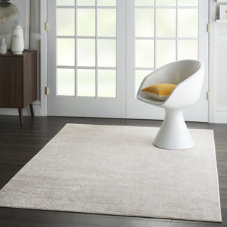 Nourison Silky Textures SLY01 Ivory/Grey Area Rug Texture Image