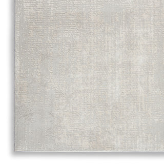 Nourison Silky Textures SLY01 Ivory/Grey Area Rug Texture Image