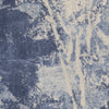 Nourison Silky Textures SLY02 Blue Cream Area Rug Texture Image