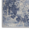 Nourison Silky Textures SLY02 Blue Cream Area Rug Texture Image