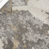 Nourison Silky Textures SLY03 Brown Ivory Area Rug Corner Image