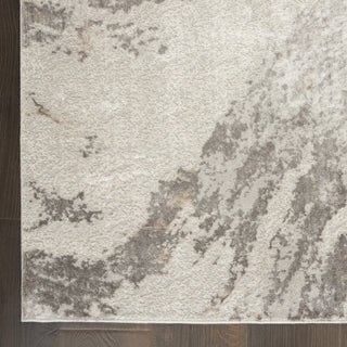 Nourison Silky Textures SLY03 Brown Ivory Area Rug Texture Image