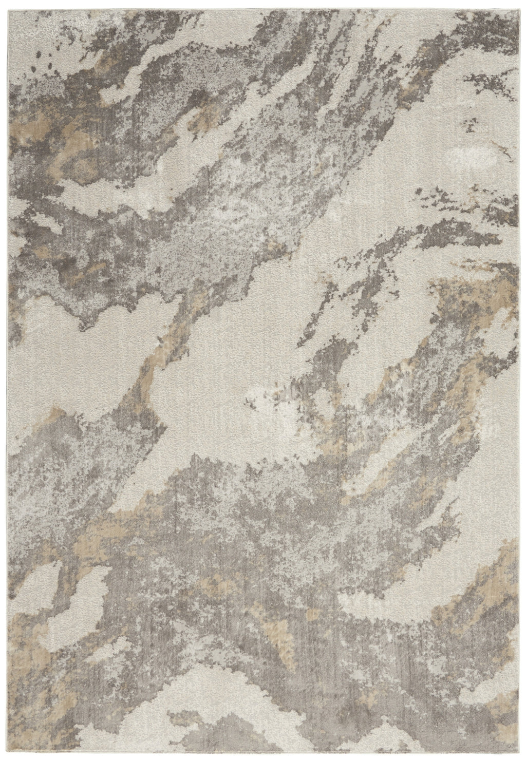 Nourison Silky Textures SLY03 Brown Ivory Area Rug – Incredible Rugs ...
