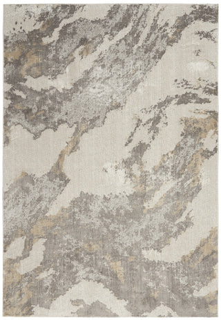 Nourison Silky Textures SLY03 Brown Ivory Area Rug main image