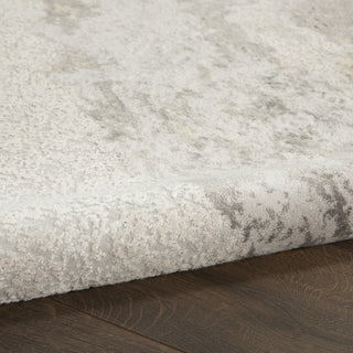 Nourison Silky Textures SLY03 Brown Ivory Area Rug Corner Image