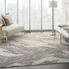 Nourison Silky Textures SLY03 Brown Ivory Area Rug Texture Image