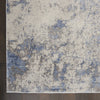 Nourison Silky Textures SLY04 Blue Ivory Grey Area Rug Texture Image